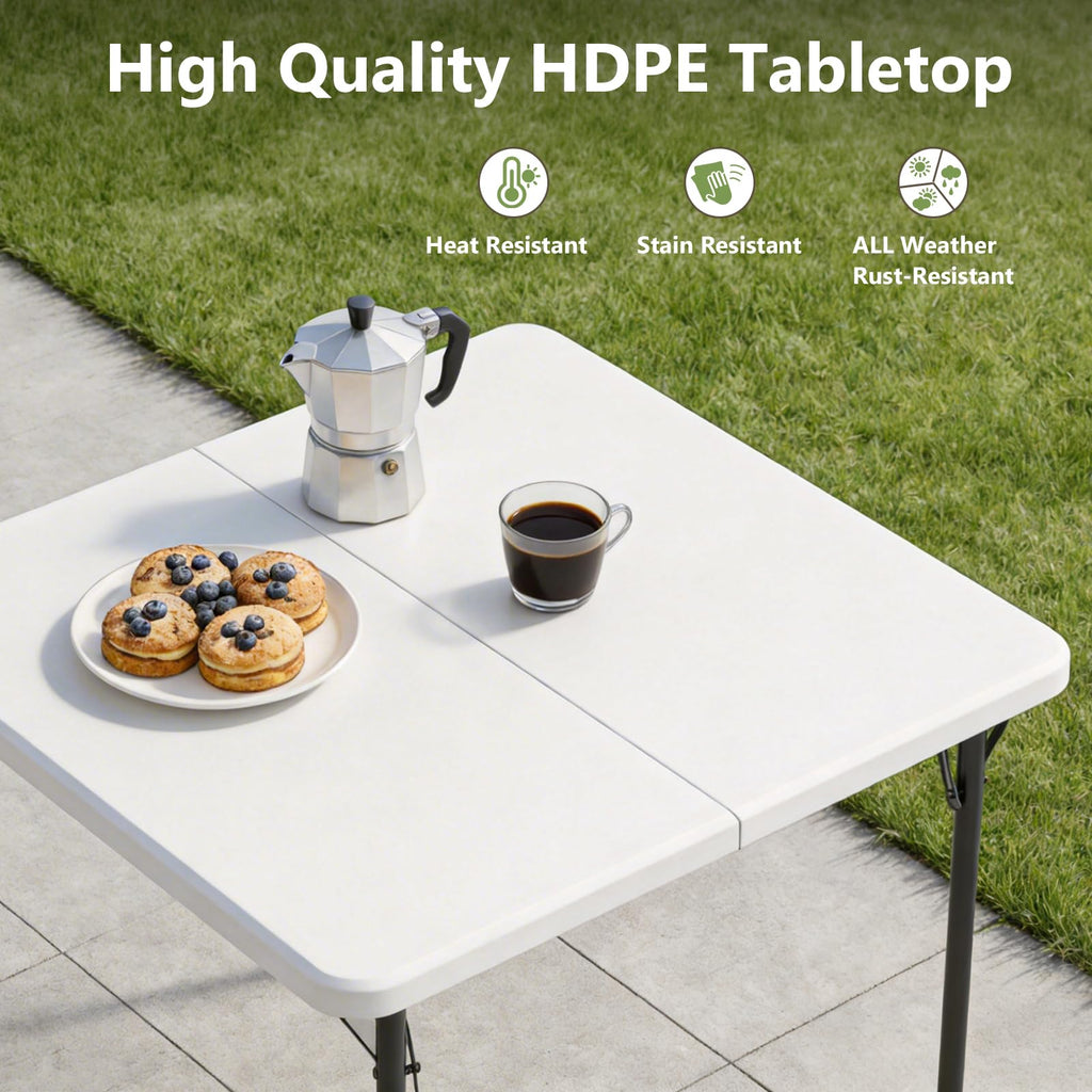 36 Inch Square Folding Card Table with Carrying Handle Q953632
