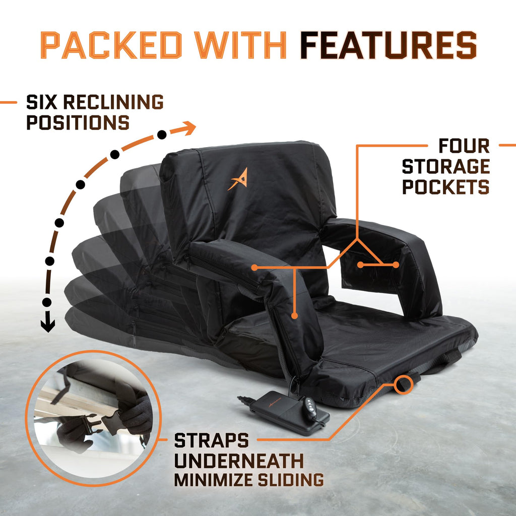 Heated Stadium Seats for Bleachers with Back Support U577396