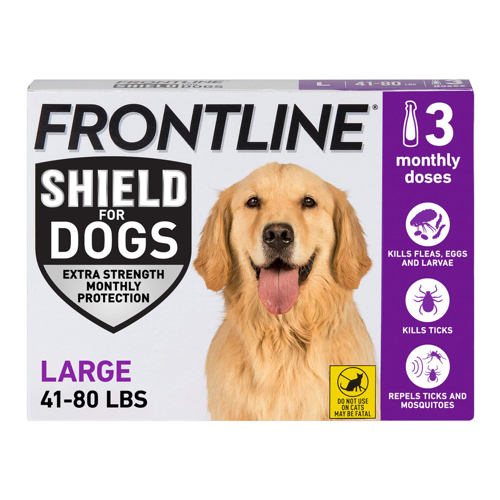 Flea & Tick Treatment for Large Dogs 41-80 lbs Count of 3 M30466