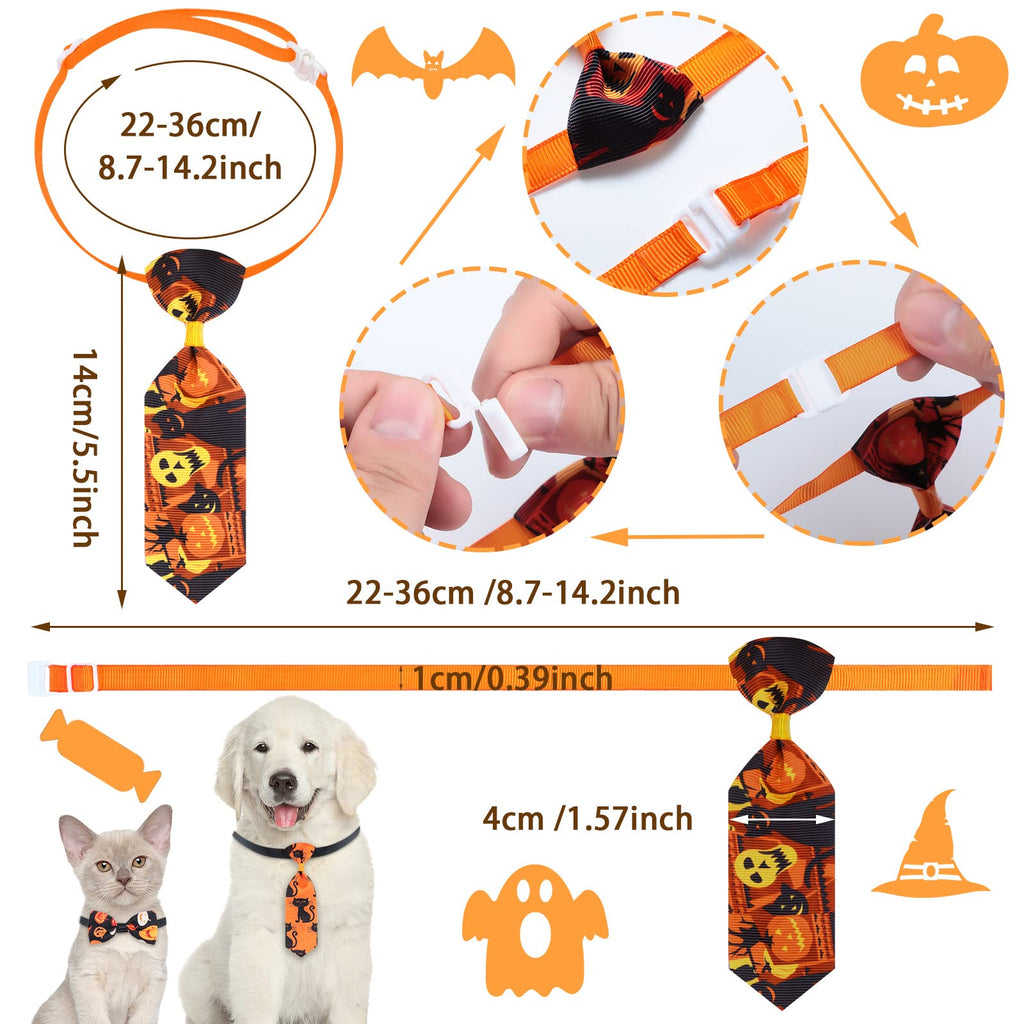 120 Pcs Halloween Dog Bow Ties F4537