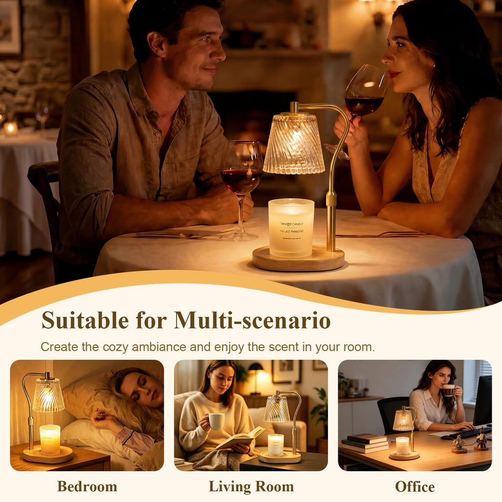 Candle Warmer Lamp with Timer and Dimmable O57431