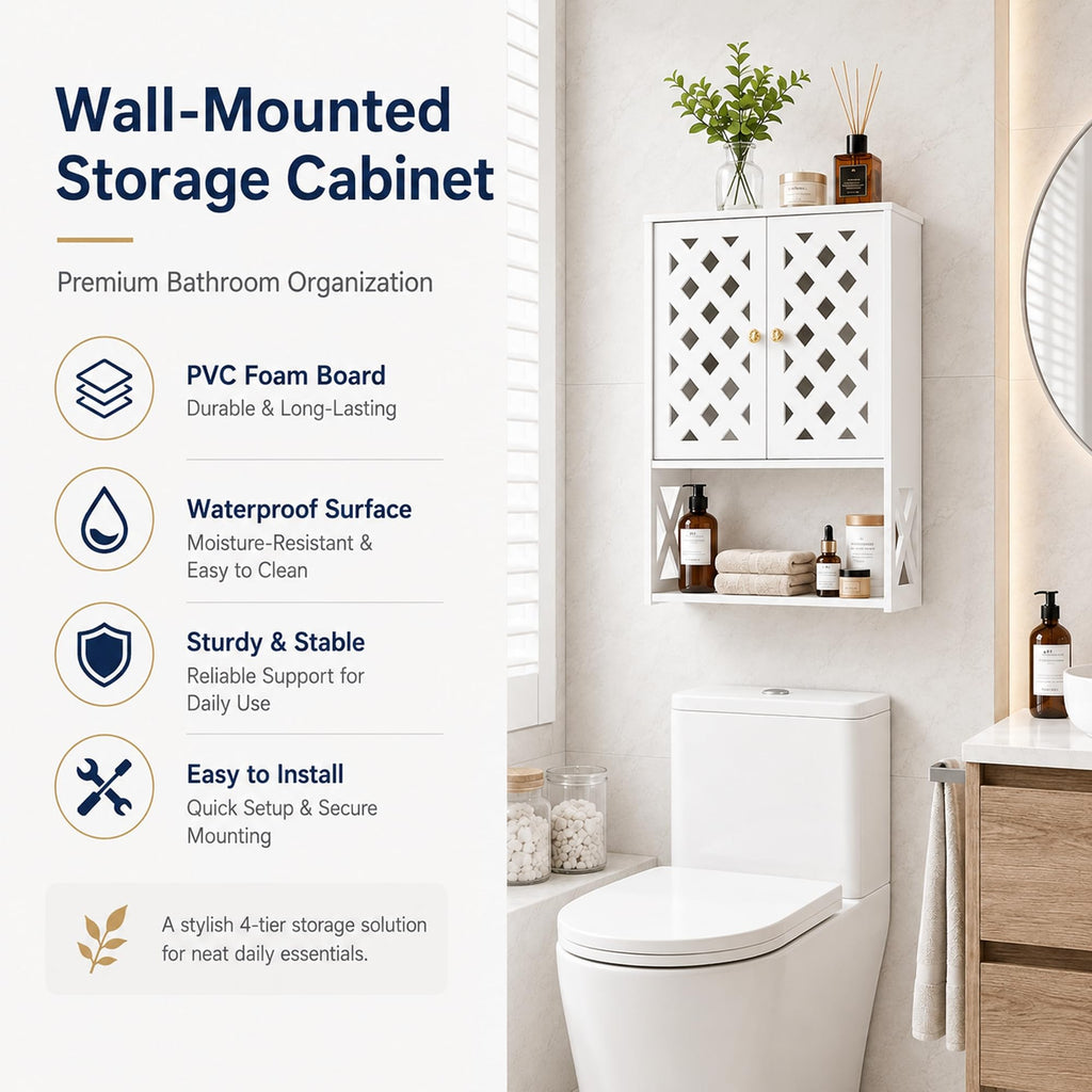 Bathroom Medicine Cabinet with 2 Doors L3337