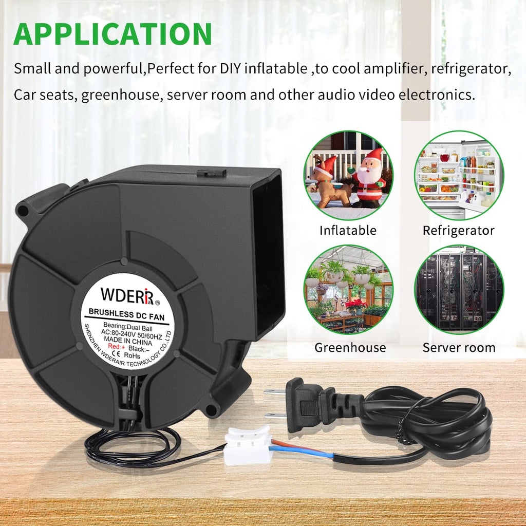 110V-240V EC Brushless Blower Fan S837