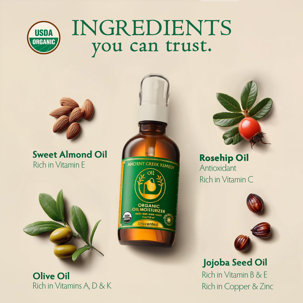 Unscented Organic Face Oil 4 oz G611