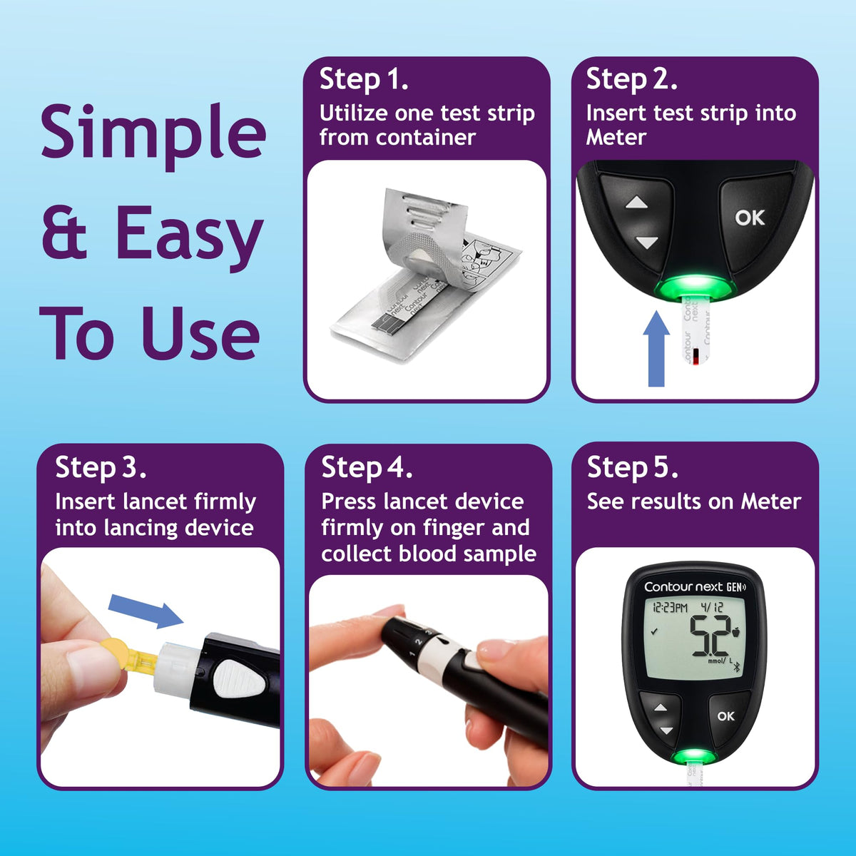 Blood Glucose Test Strips 70 Count O74849