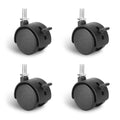 1.5 Inch Swivel Stem Caster Wheels with Locking Brake 4 Pack P758868