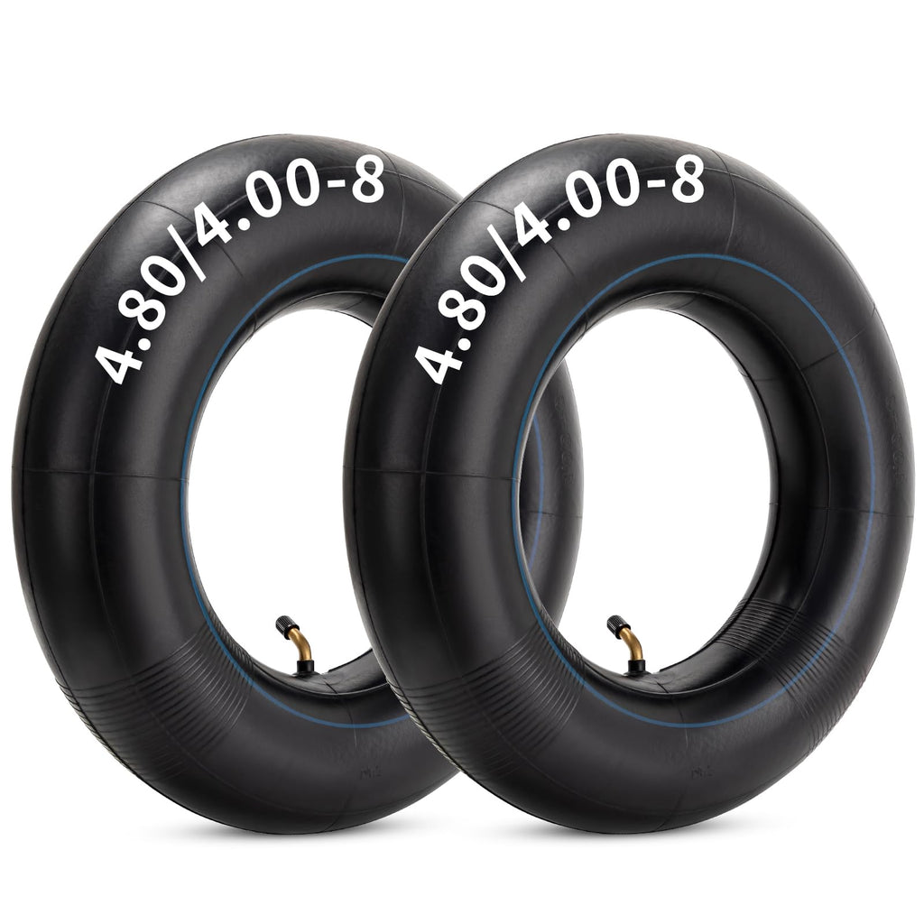 4.80/4.00-8 Replacement Tire Inner Tube with TR87 Angled Valve Pack of 2 H296