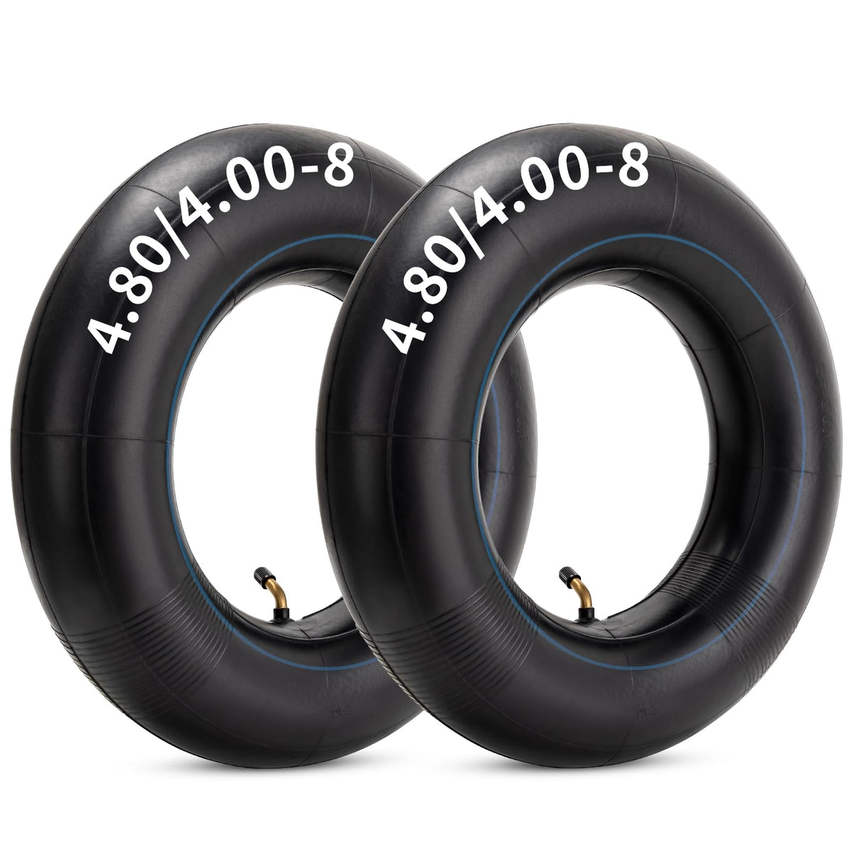 4.80/4.00-8 Replacement Tire Inner Tube with TR87 Angled Valve Pack of 2 H296