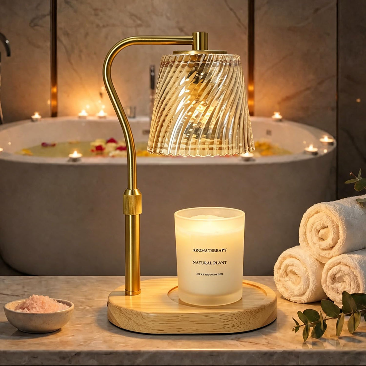 Candle Warmer Lamp with Timer and Dimmable O57431