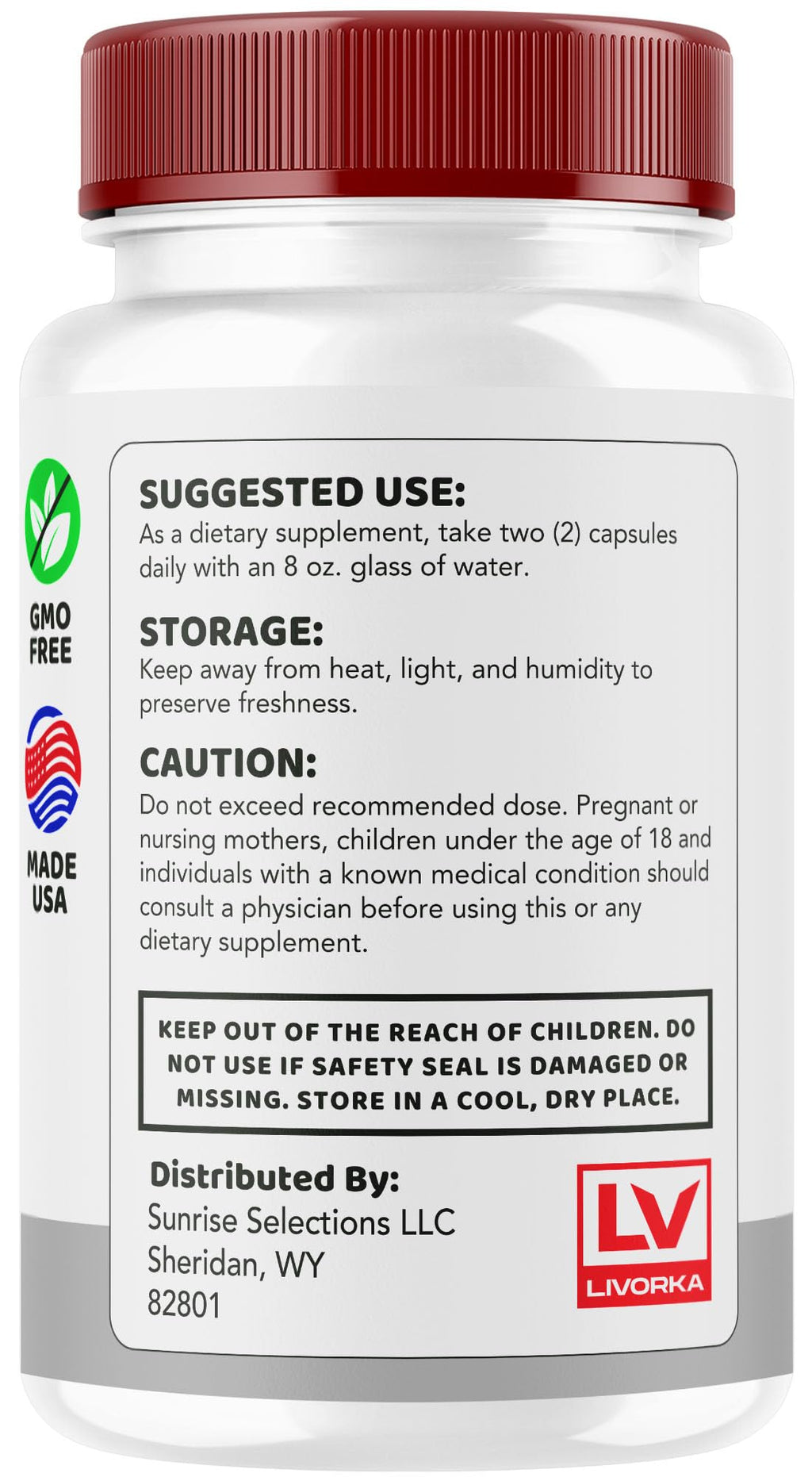 Health Flux Support Supplement Capsules 180 Capsules G121917