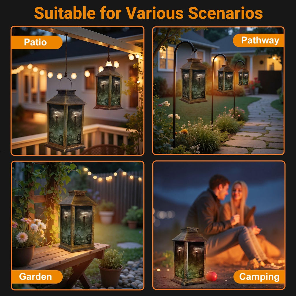 Waterproof Solar Powered Outdoor Hanging Lantern A20085