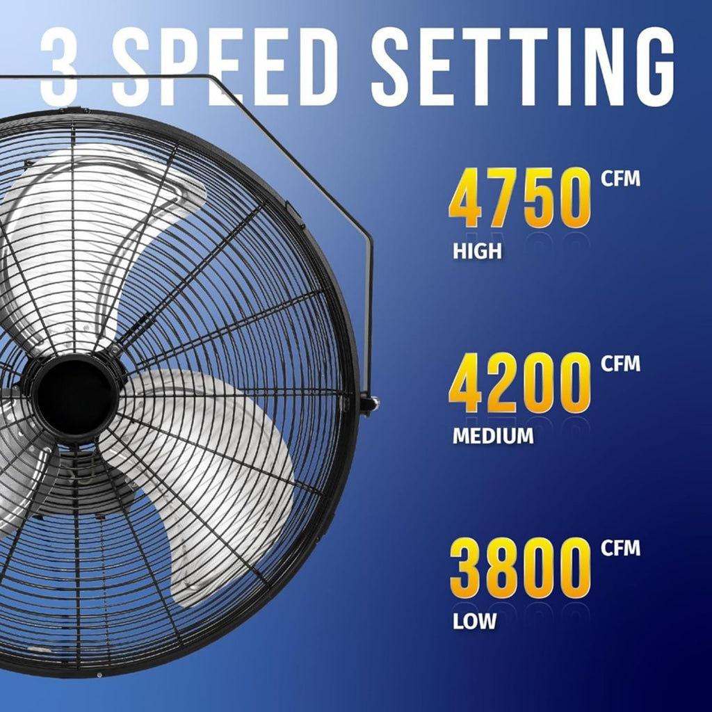 20 Inch 3 Speed Metal Floor Fan R3826