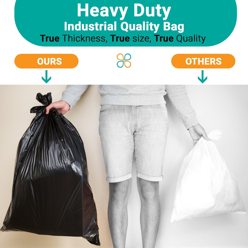 95-Gallon Black Heavy Duty Contractor Bags 10-Count C2892