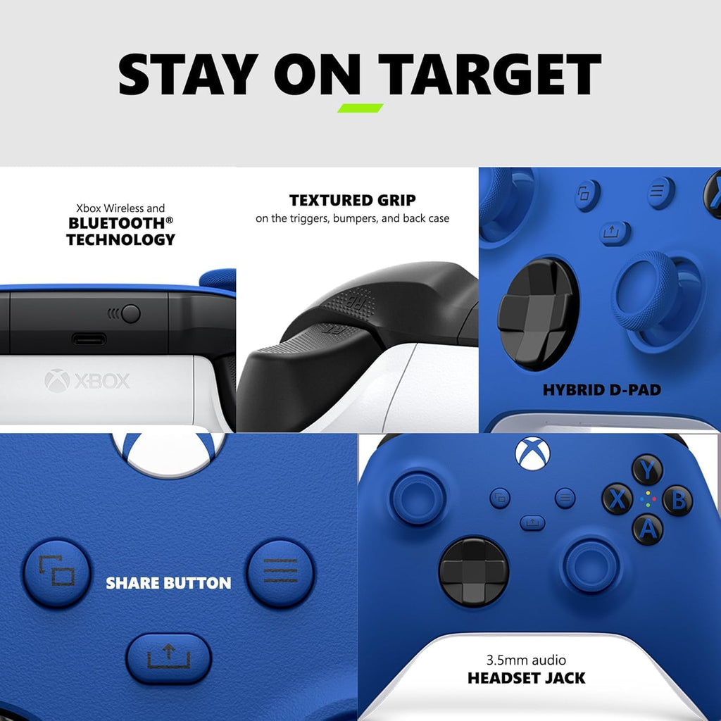 Xbox One S Wireless Bluetooth Controller Blue B8368