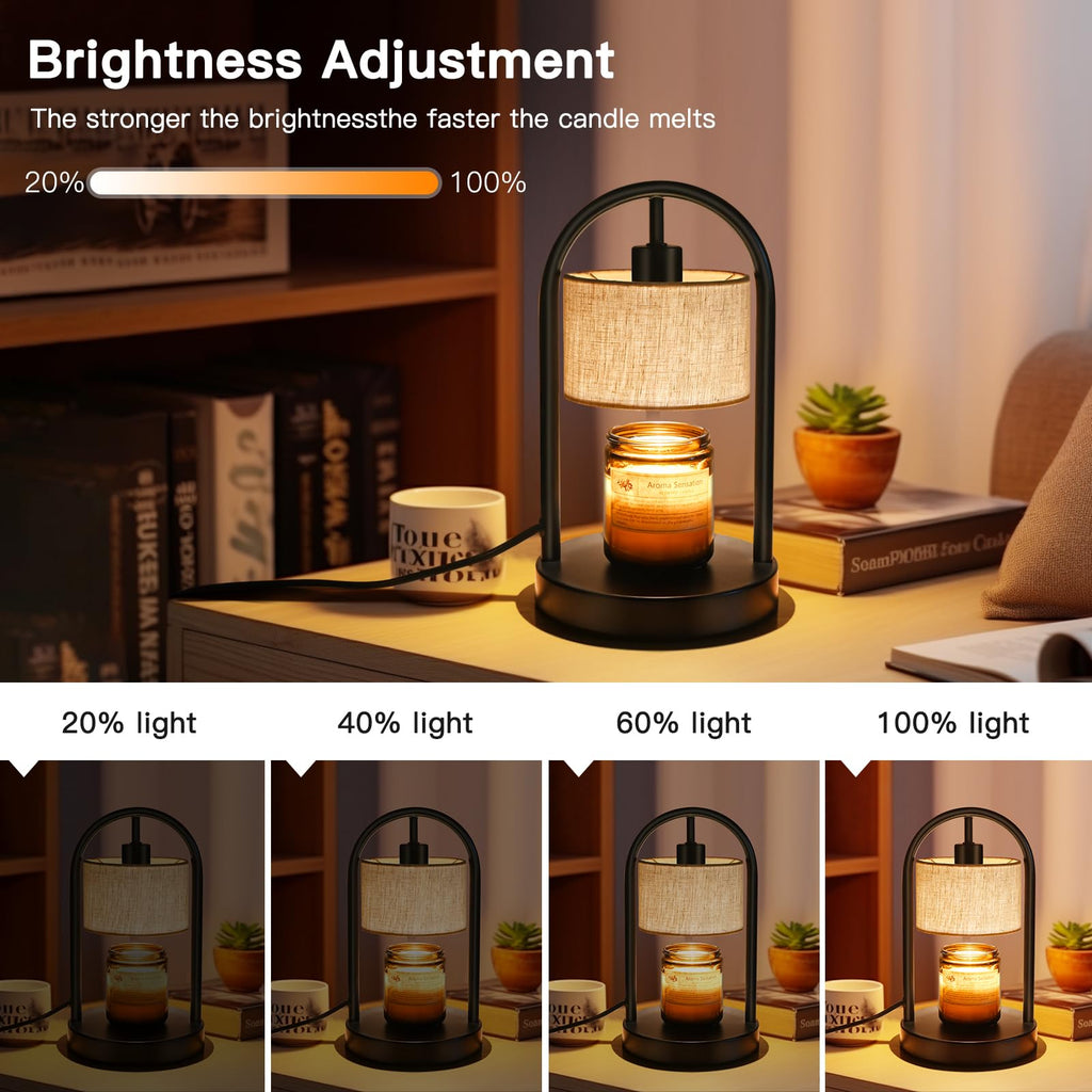 Dimmable Candle Warmer Lamp with Timer and 2 Bulbs G2287