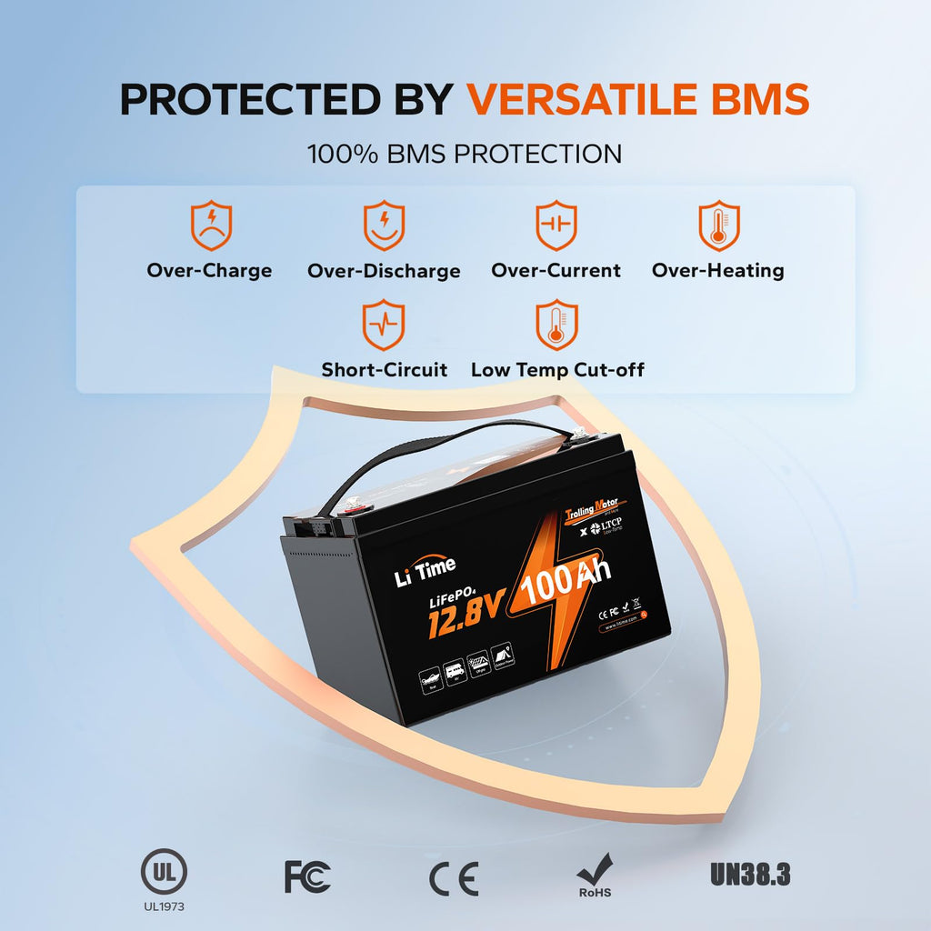 12V 100Ah LiFePO4 Trolling Motor Battery S4278