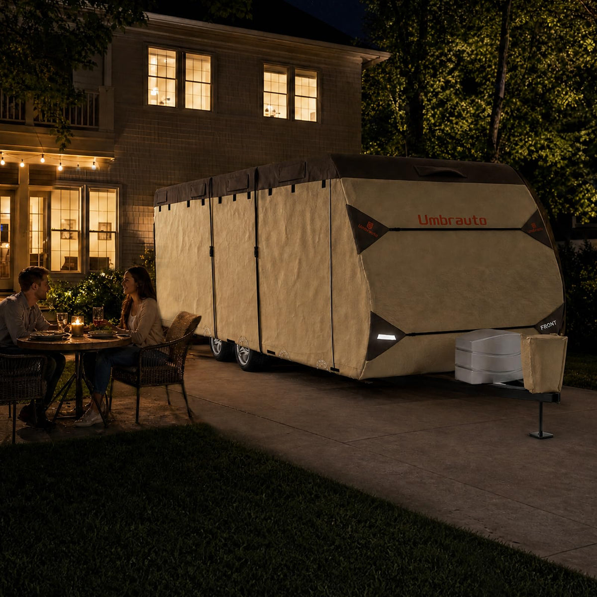 14' ~ 16' Waterproof Windproof Heavy Duty Travel Trailer RV Cover F9939