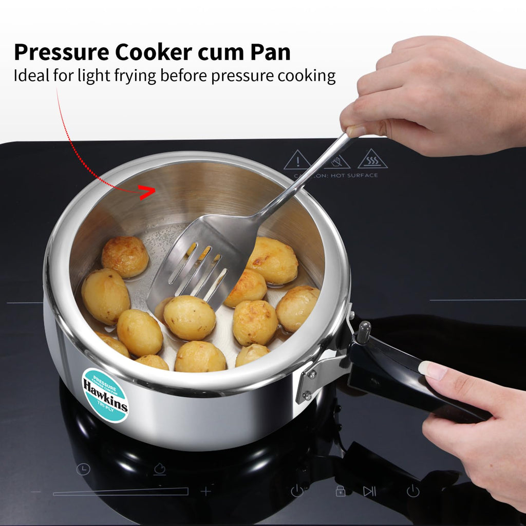 3 Litre Tri-Ply Stainless Steel Pressure Cooker G366434