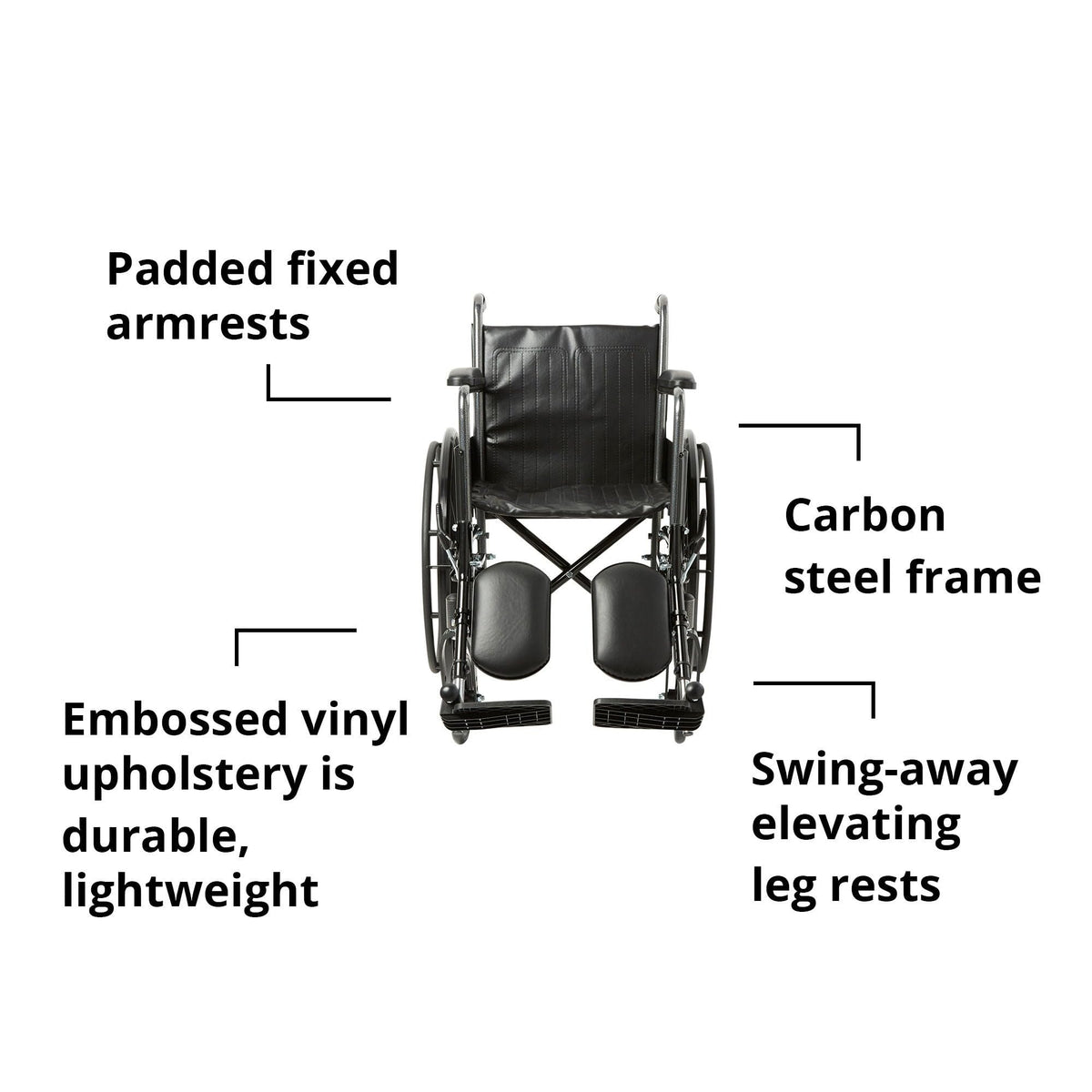 Black 18 in Wheelchair S52648