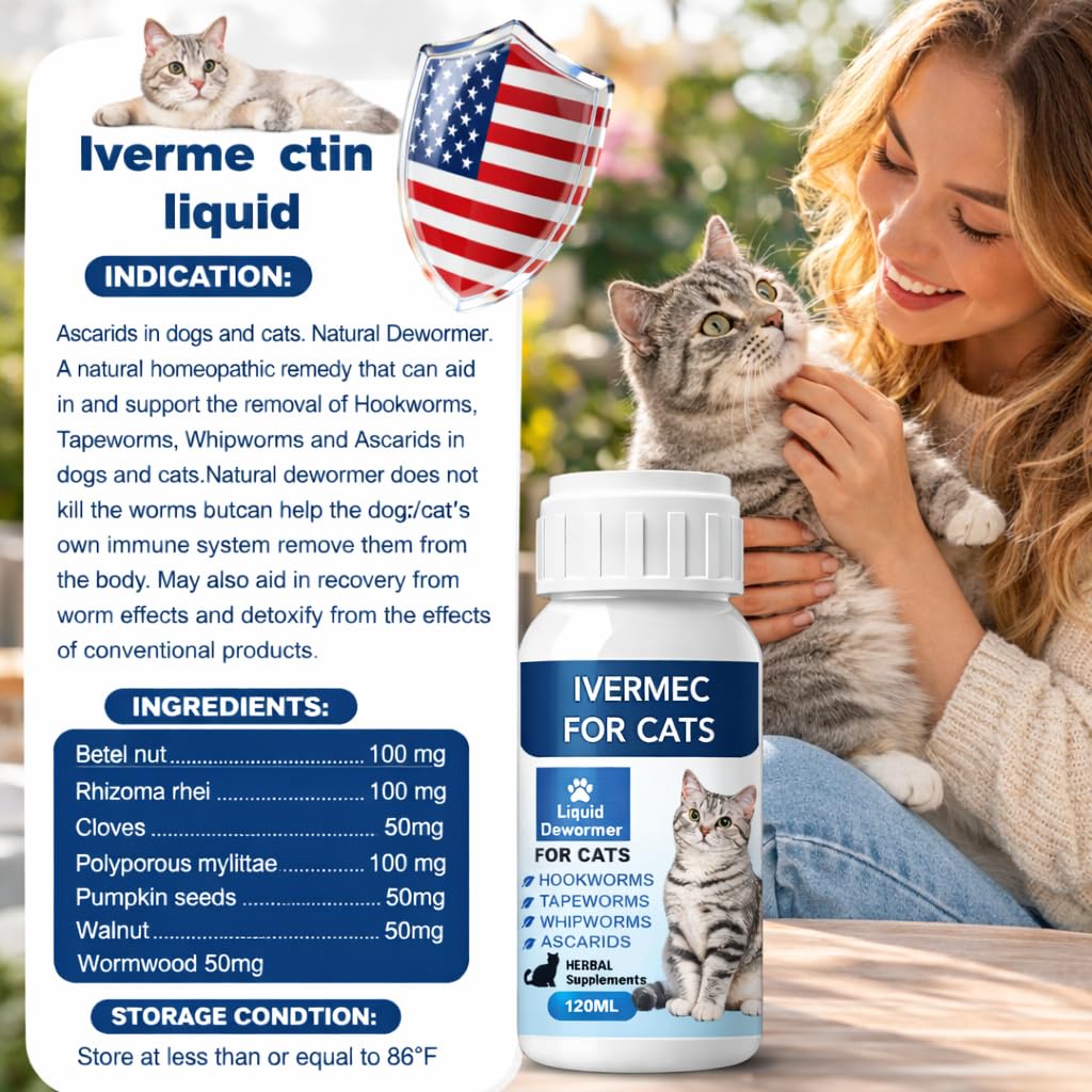 Broad Spectrum Cat Dewormer Liquid 4 oz L851