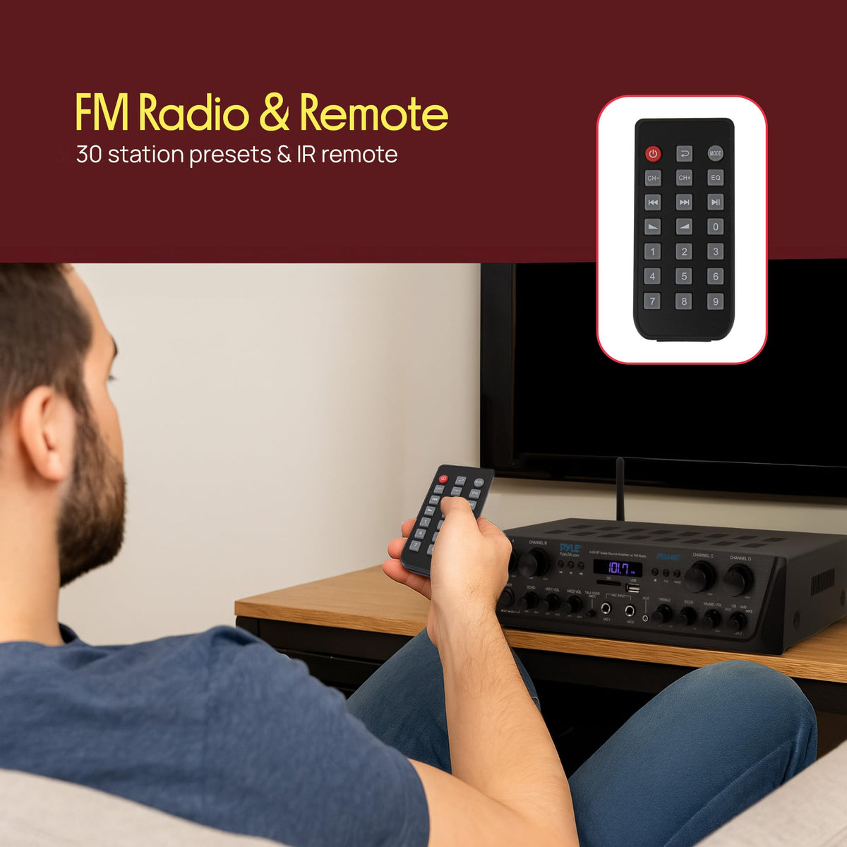 4-Channel Audio Amplifier with Bluetooth W426