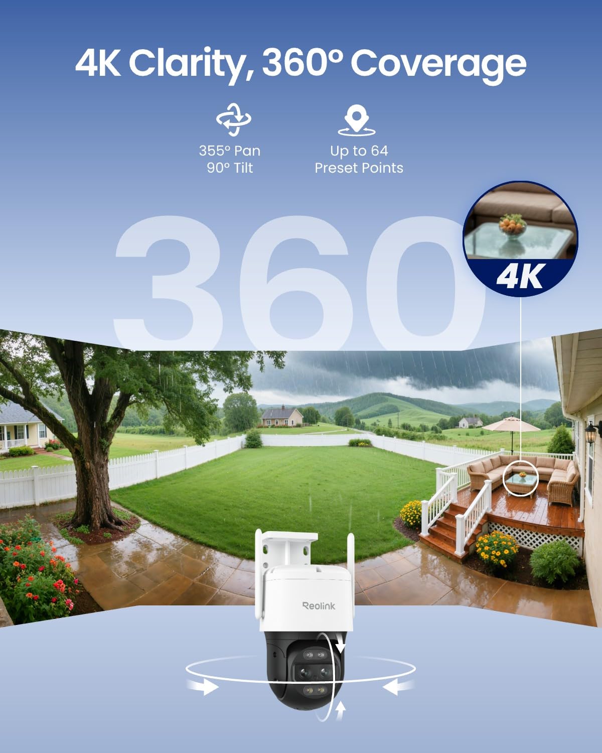 4K 8MP Dual-Lens PTZ Outdoor Security Camera Q1581