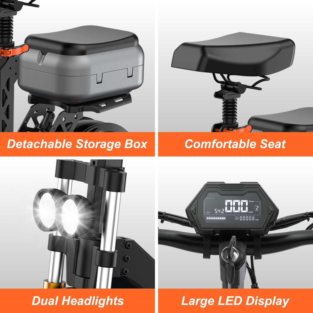 1200W Off Road Electric Scooter with Dual Suspension G157