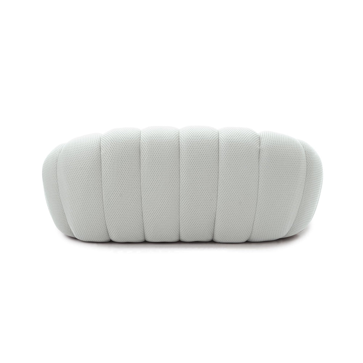 Light Grey Curved Upholstered Sofa E502855