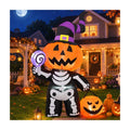 6 FT Inflatable Pumpkin Skull Outdoor Decoration with Built-in LEDs Z18381