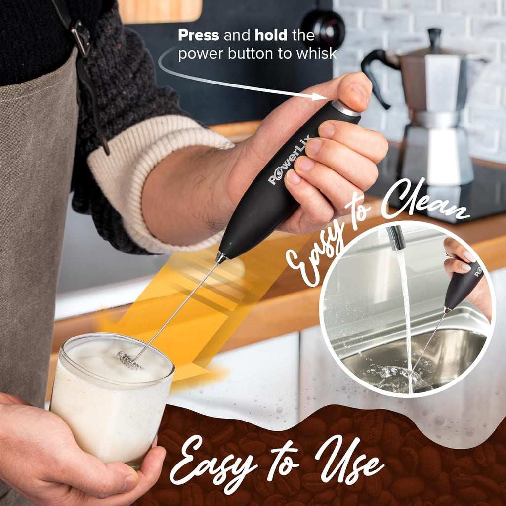 Handheld Battery Operated Electric Whisk Frother With Stand R4495