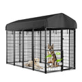 8x4x6ft Outdoor Dog Kennel with Roof Z850