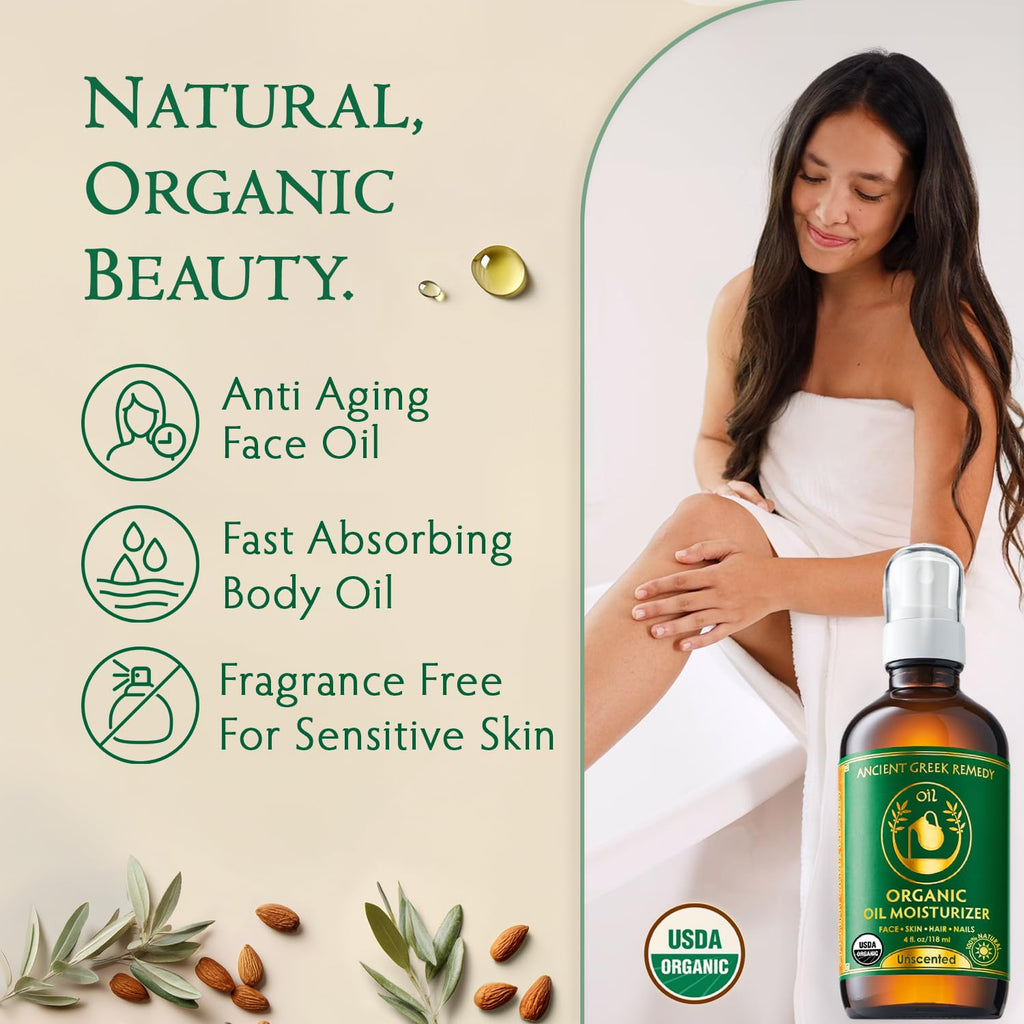 Unscented Organic Face Oil 4 oz G611