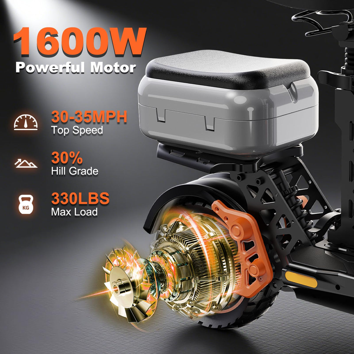 1200W Off Road Electric Scooter with Dual Suspension G157