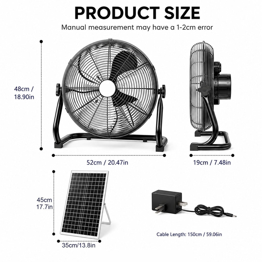 Metal Floor & Box Fan J5111