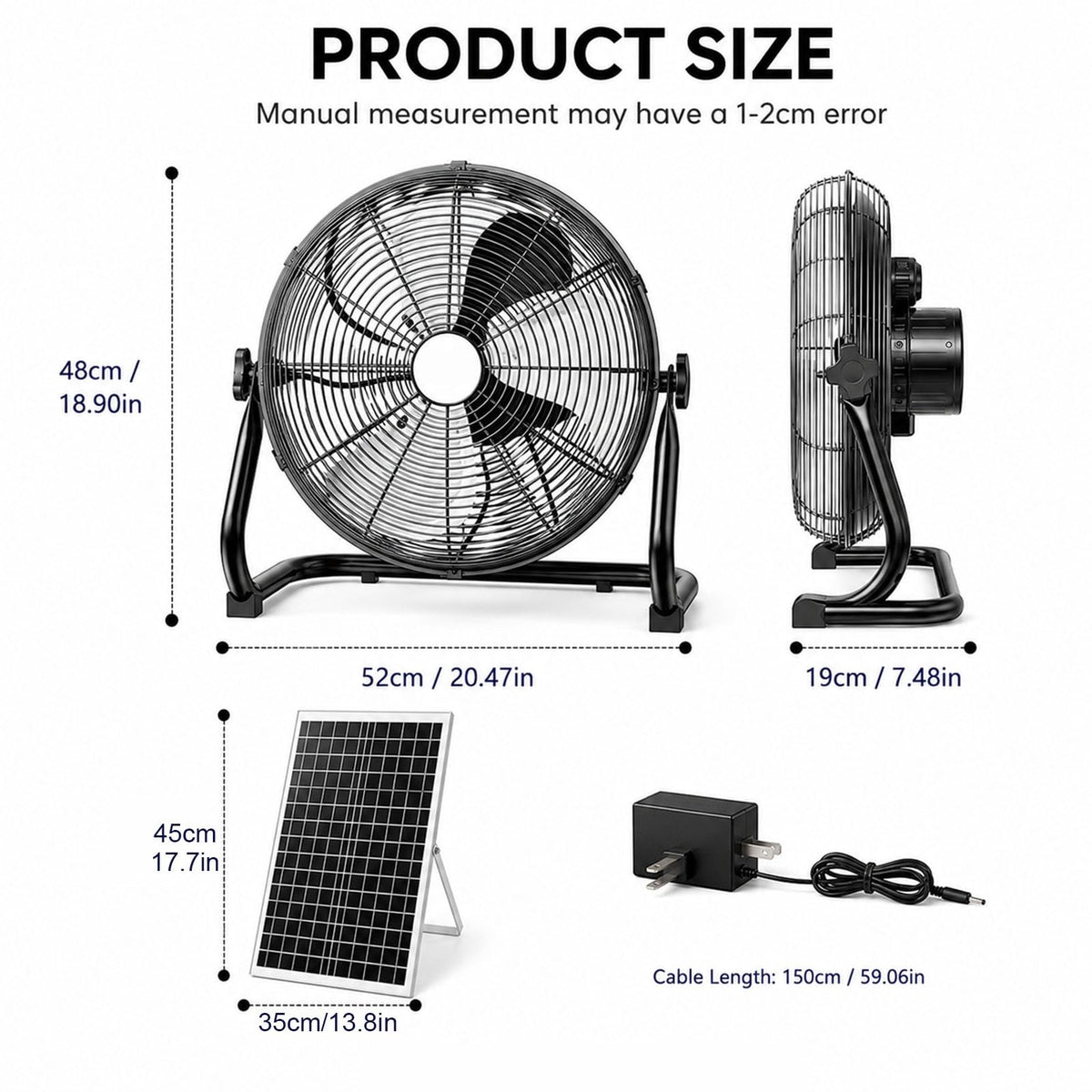 Metal Floor & Box Fan J5111