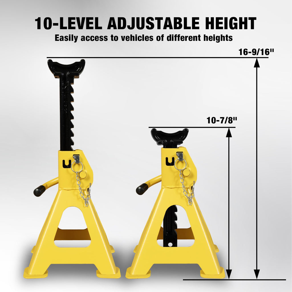3 Ton Steel Car Jack Stands 1 Pair Y9060
