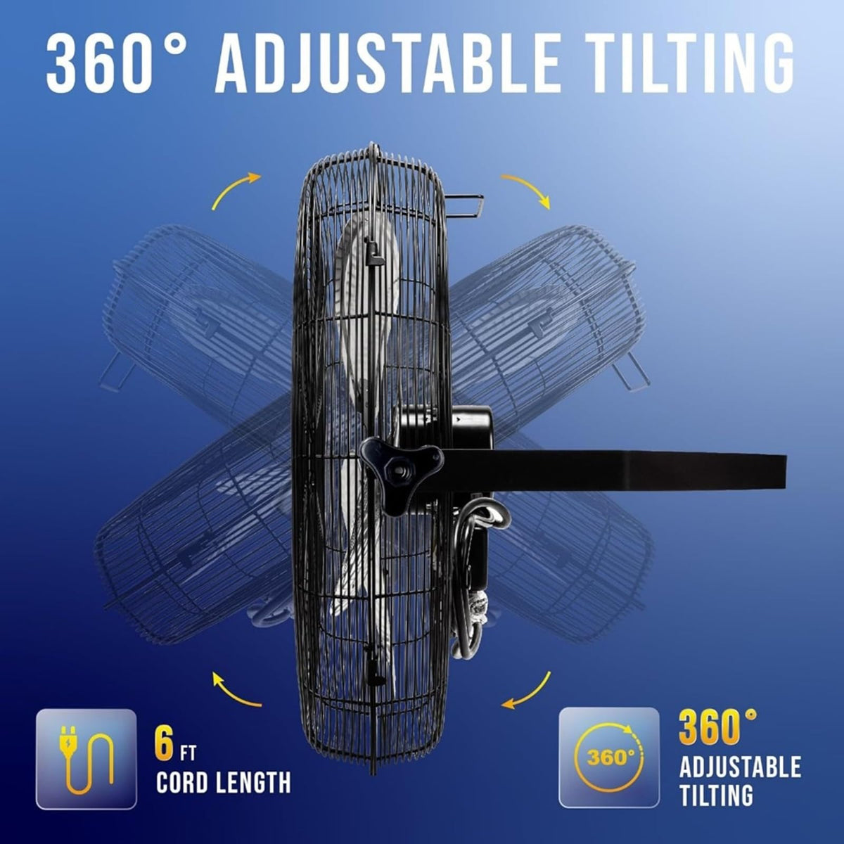 20 Inch 3 Speed Metal Floor Fan R3826