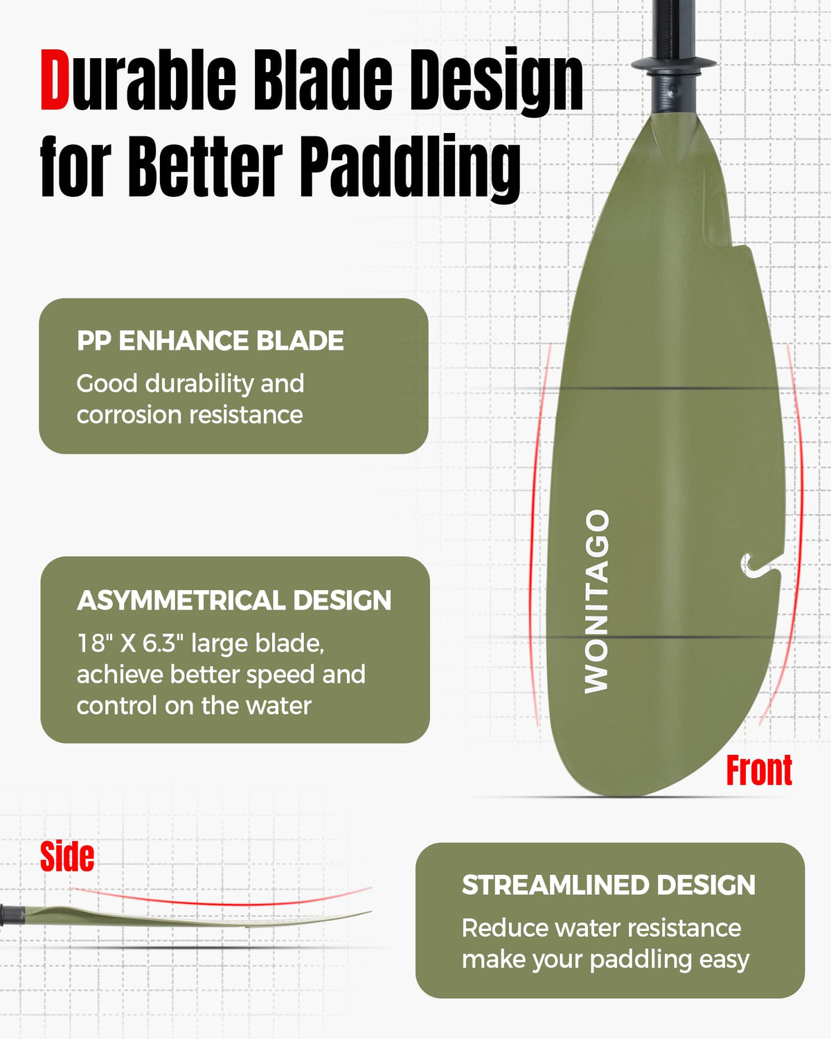 Adjustable Fiberglass Kayak Paddle D629260