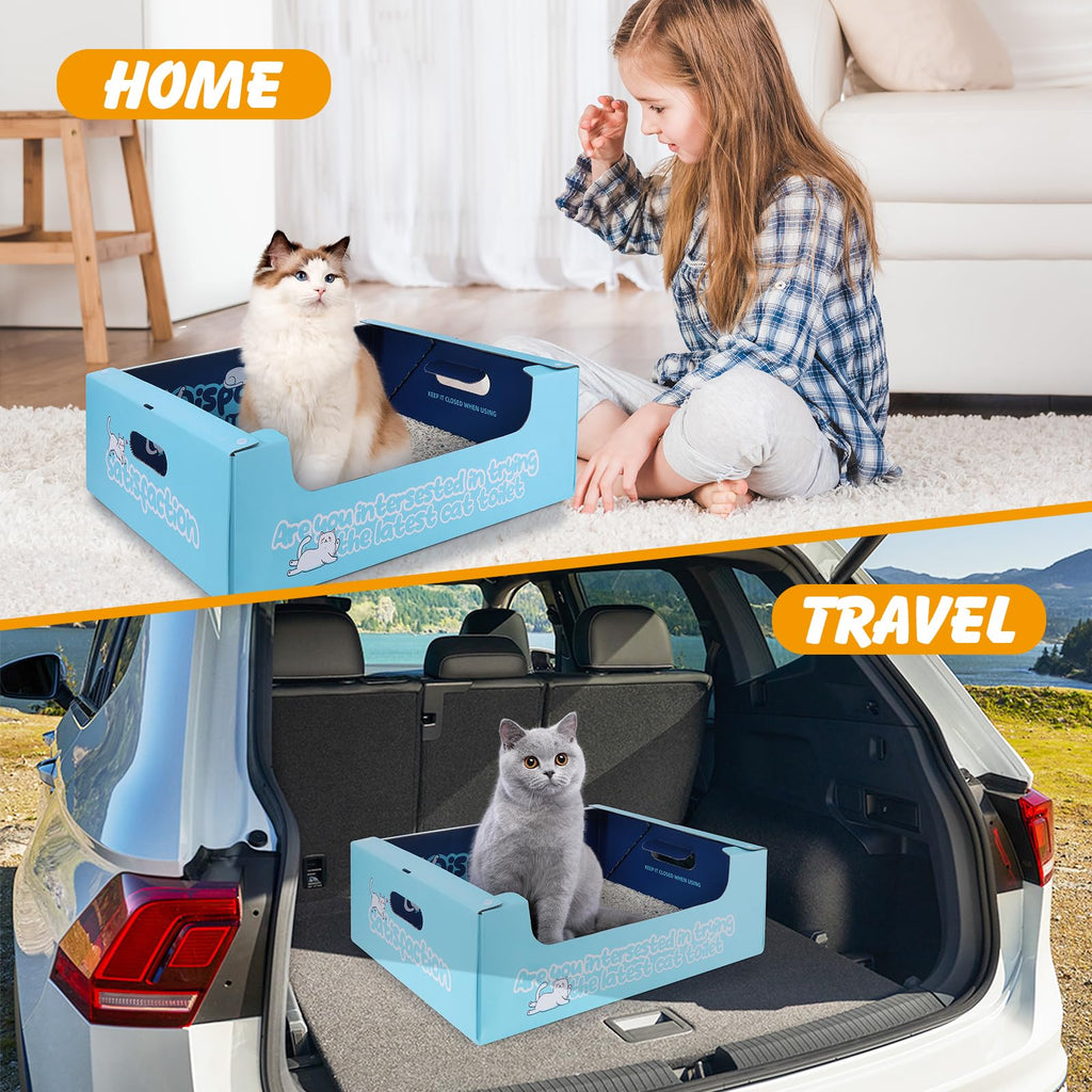 3 Pack Disposable Cat Litter Boxes O658650