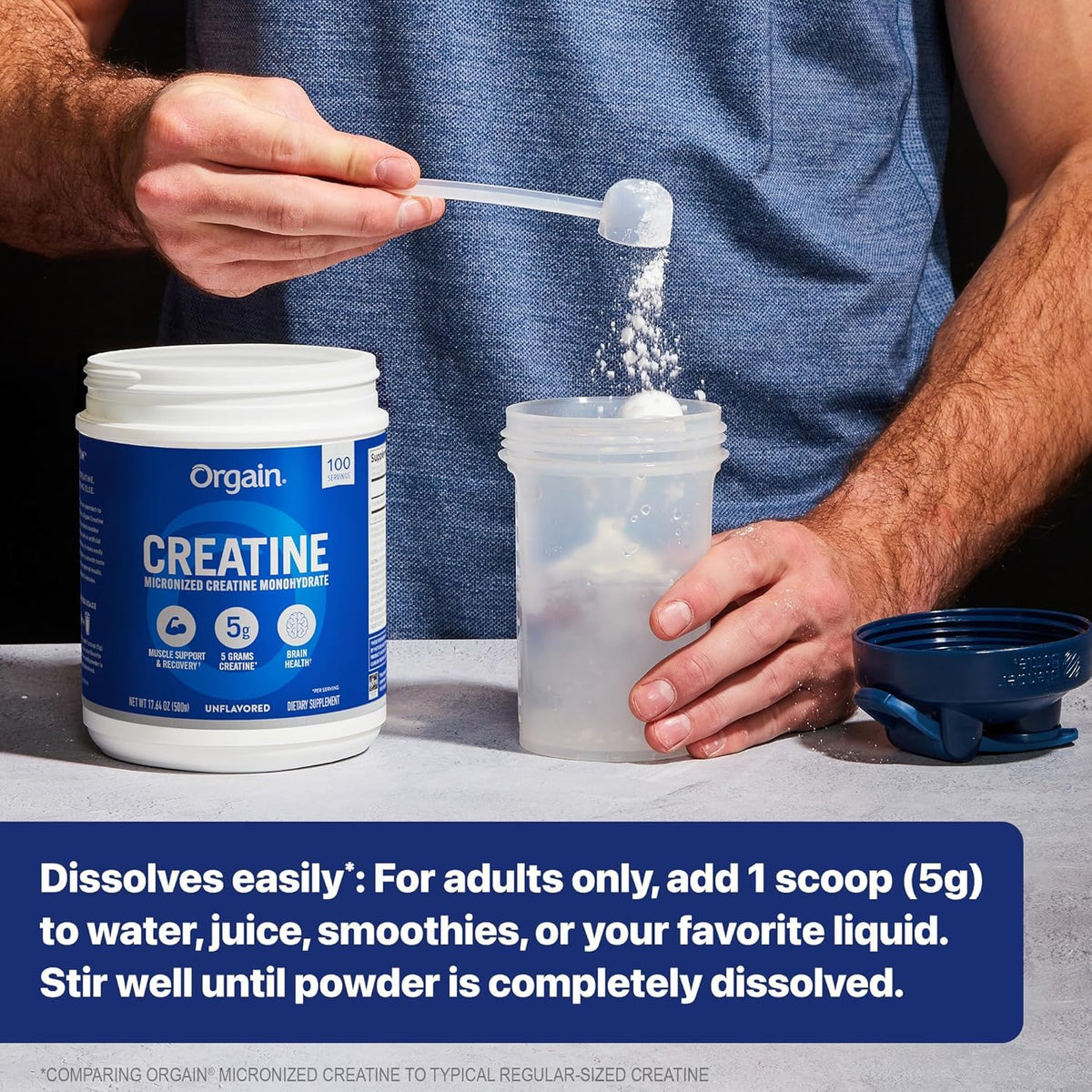 Creatine Monohydrate Powder & Organic Vegan Vanilla Bean Protein Powder Bundle L31653