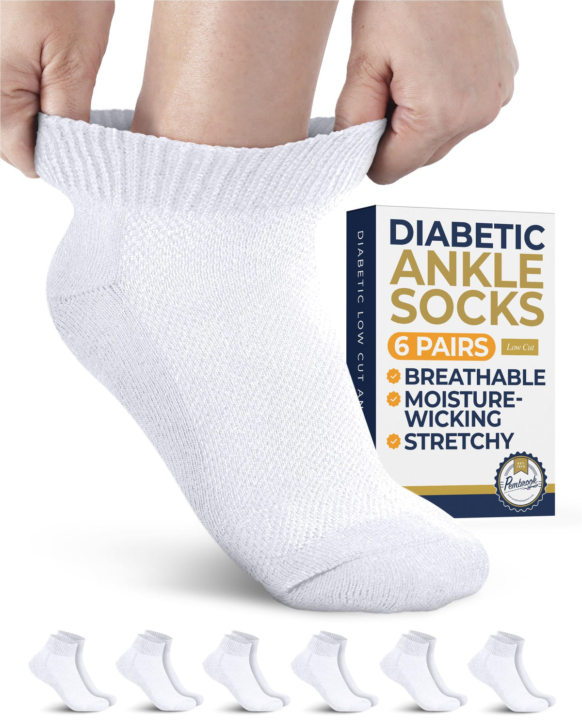 Low Cut Ankle Socks 6 Pairs J5010