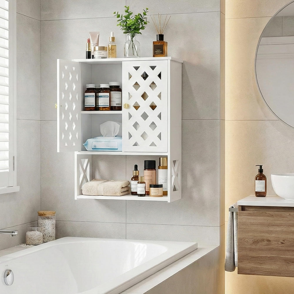 Bathroom Medicine Cabinet with 2 Doors L3337