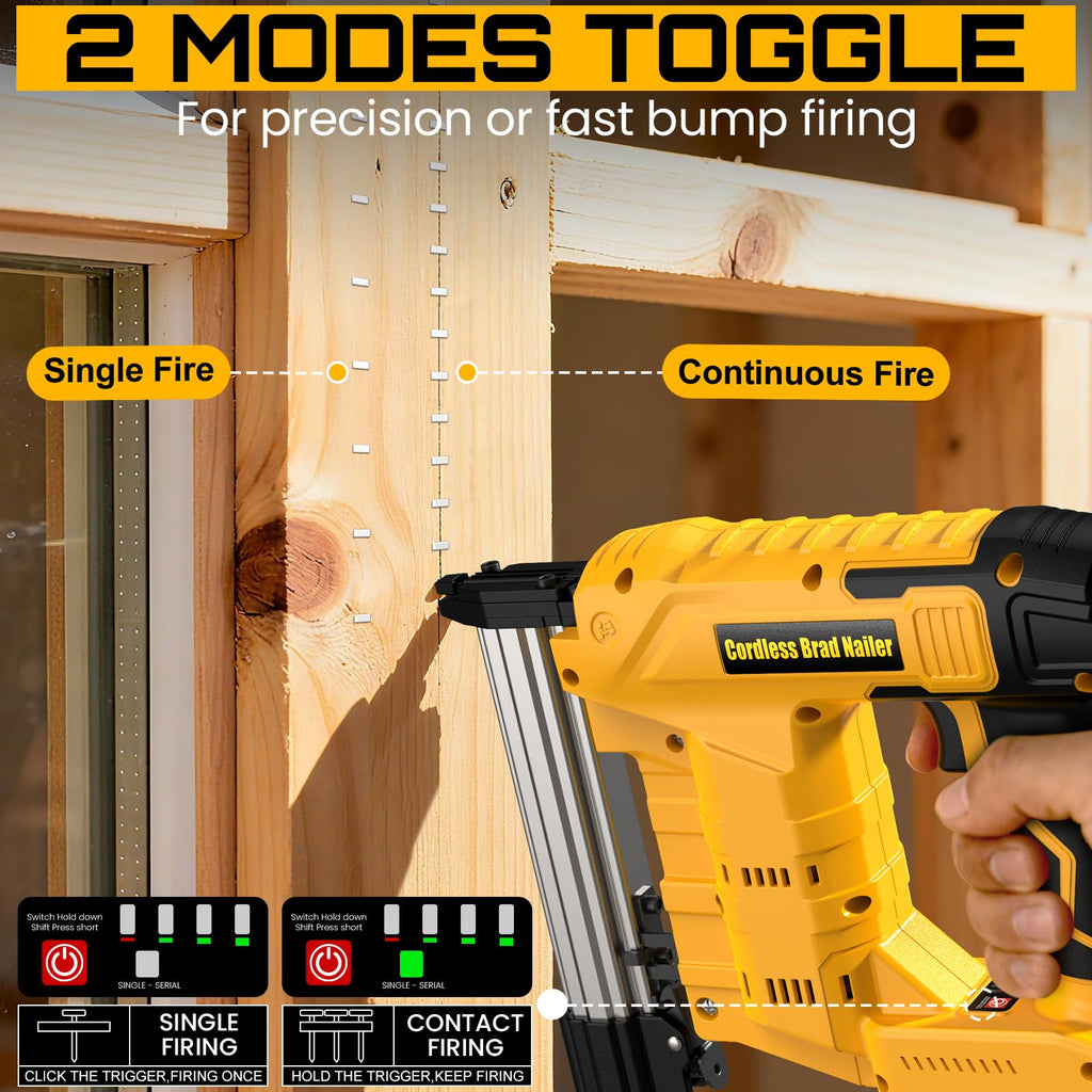 18 Gauge Cordless Brad Nailer & Staple Gun J446