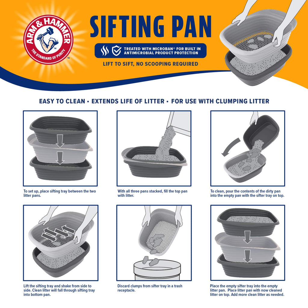 Large Sifting Cat Litter Box B39830