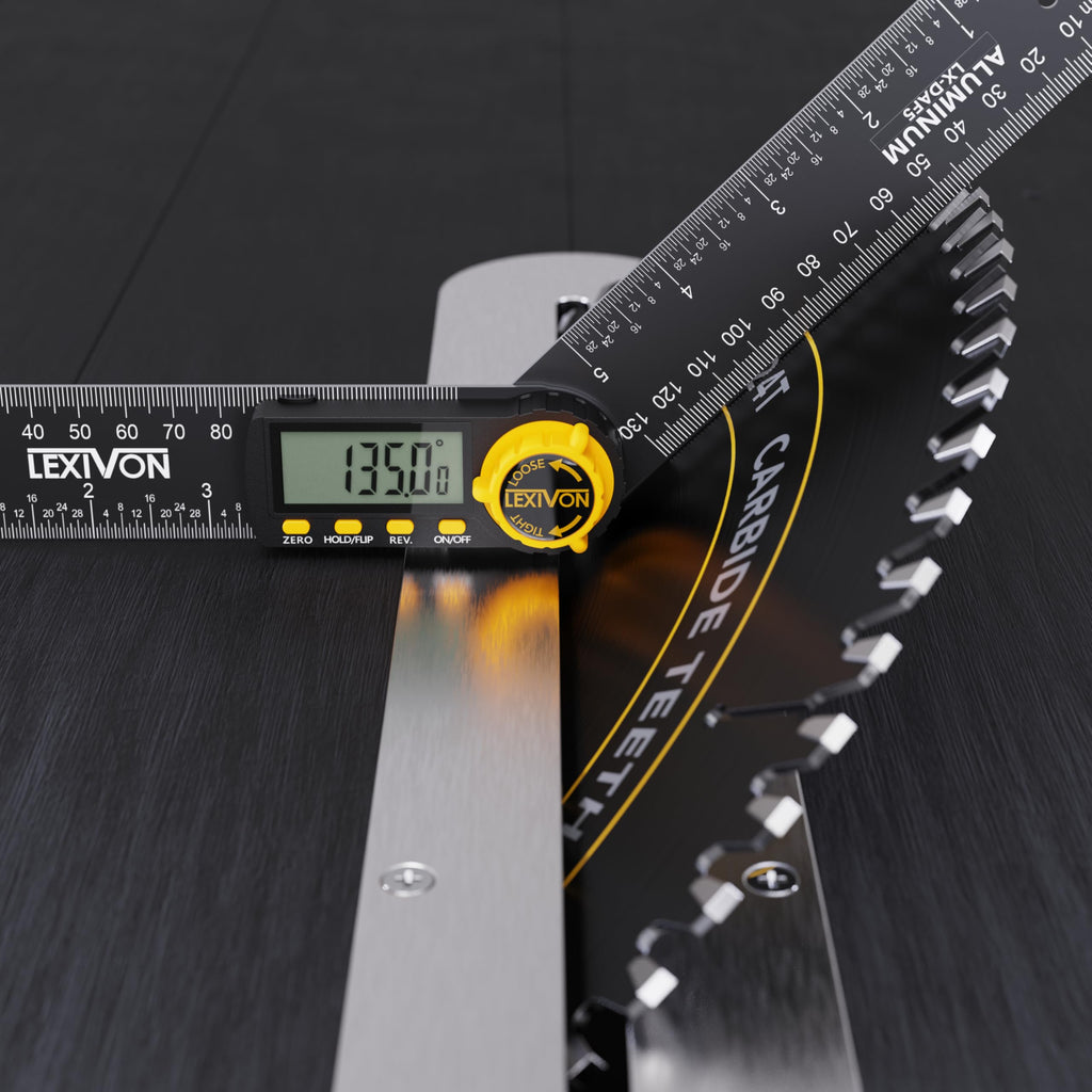 Aluminum Digital Angle Finder Gauge 10-inch 250mm Protractor S204129