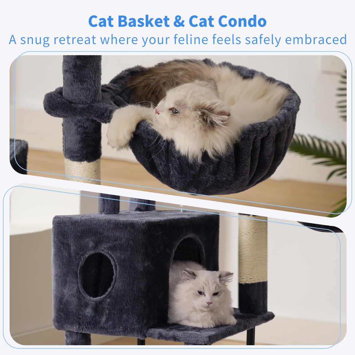 49.2 inch Cat Tree with Toy M886