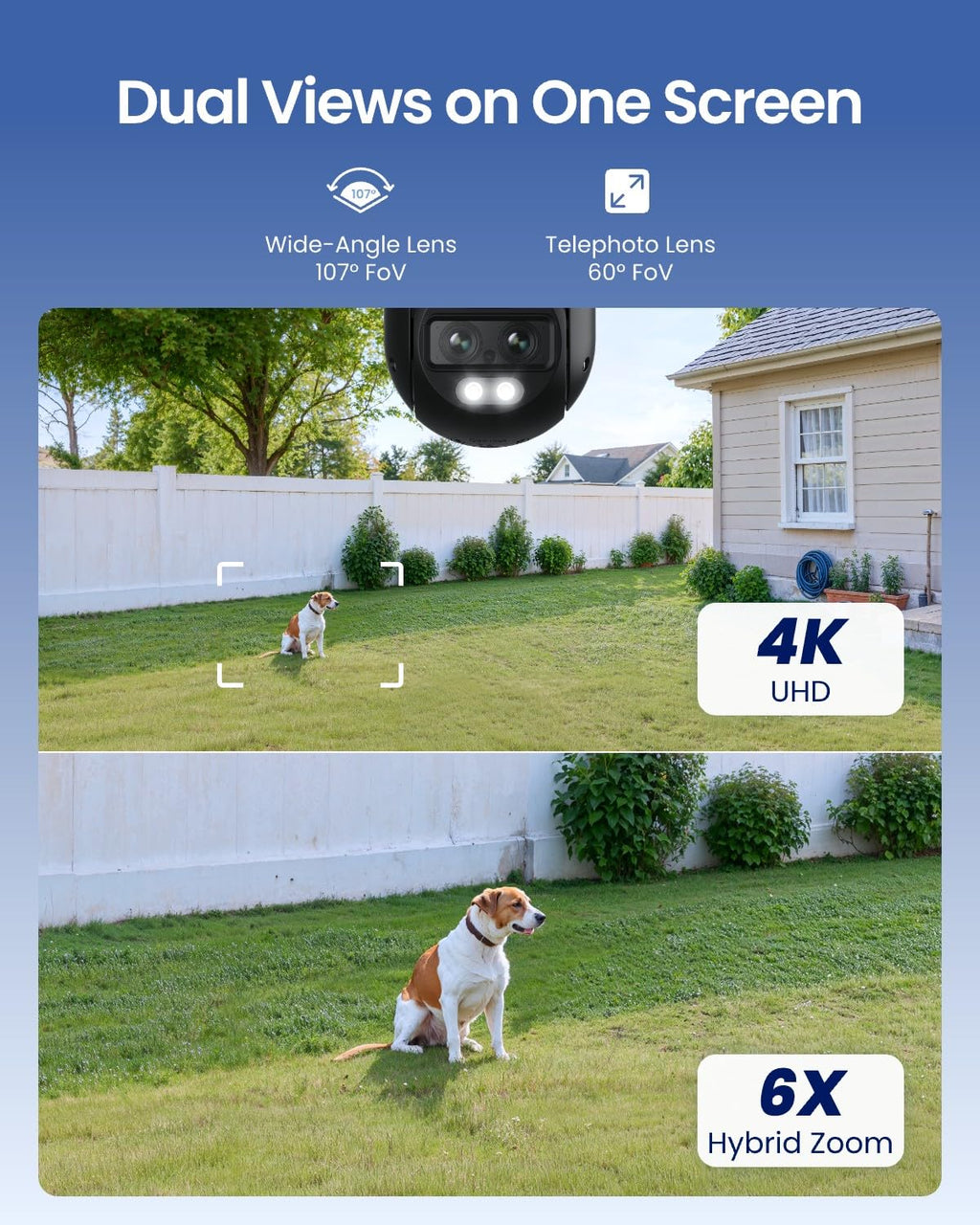4K 8MP Dual-Lens PTZ Outdoor Security Camera Q1581