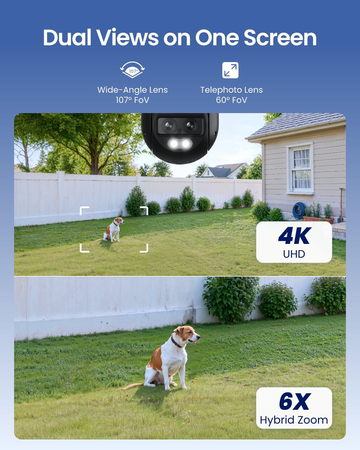 4K 8MP Dual-Lens PTZ Outdoor Security Camera Q1581