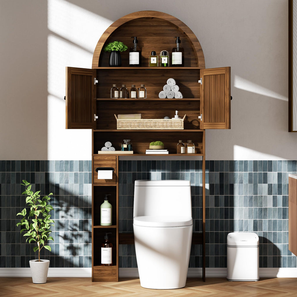 Arched Over The Toilet Storage Cabinet C194604