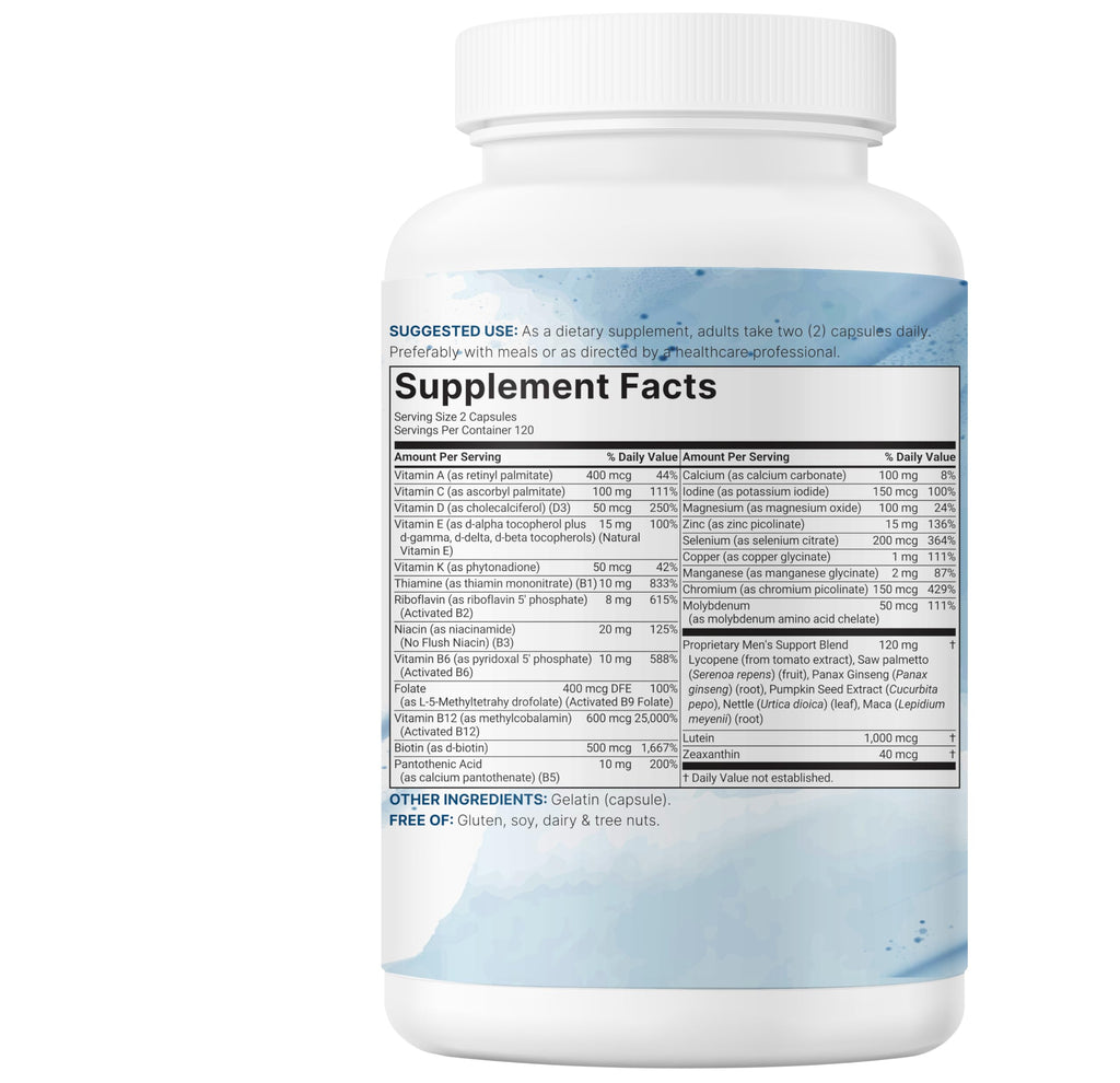 240 Capsules Multivitamin with B Complex & Methylfolate Q9834
